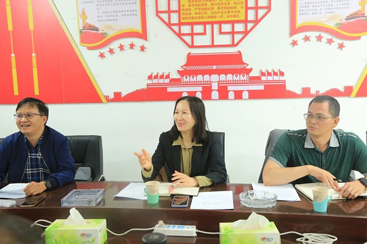 【主题教育】云煤（HB火博·(Home)）集团党委委员、财政总监莫晓丹一行到东源恒鼎公司发展主题教育调研