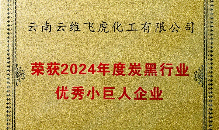 荣誉加冕，将来可期！云维飞虎公司荣膺“中国炭黑行业优良幼巨人”
