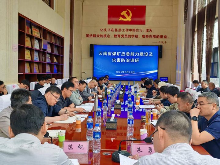 云南省煤矿灾害变乱应急专家赴恩洪煤业发展煤矿应急措置能力建设及灾害防治调研